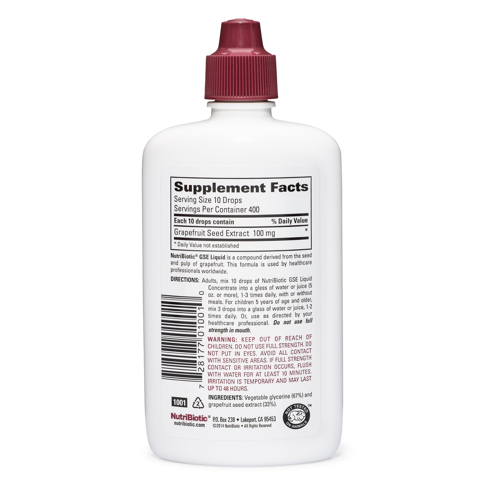 NutriBiotic GSE, bioflavonoides concentrado, perfil completo para uso diario.