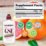 NutriBiotic GSE, hecho en EE UU, garantía de calidad.