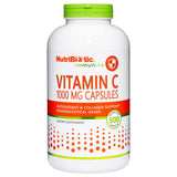 NutriBiotic Vitamina C 1000 mg cápsulas en botella; apoyo diario para el sistema inmune.