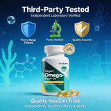 Nutribota dosis diaria de omega-3 para una rutina de salud.