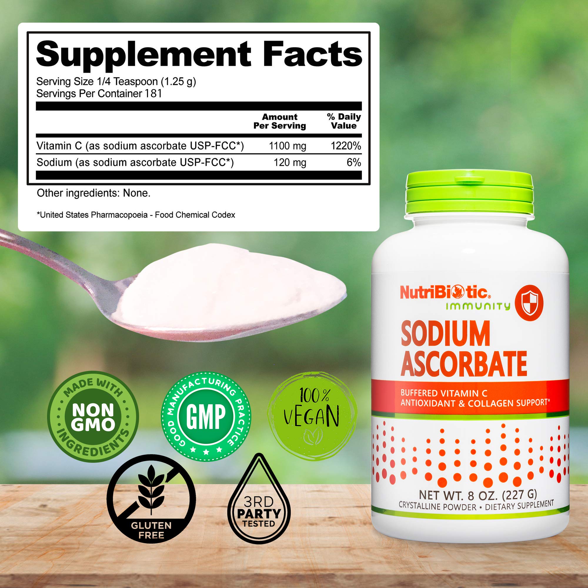 NutriBiotic: dosis apta para niños para consumo diario.