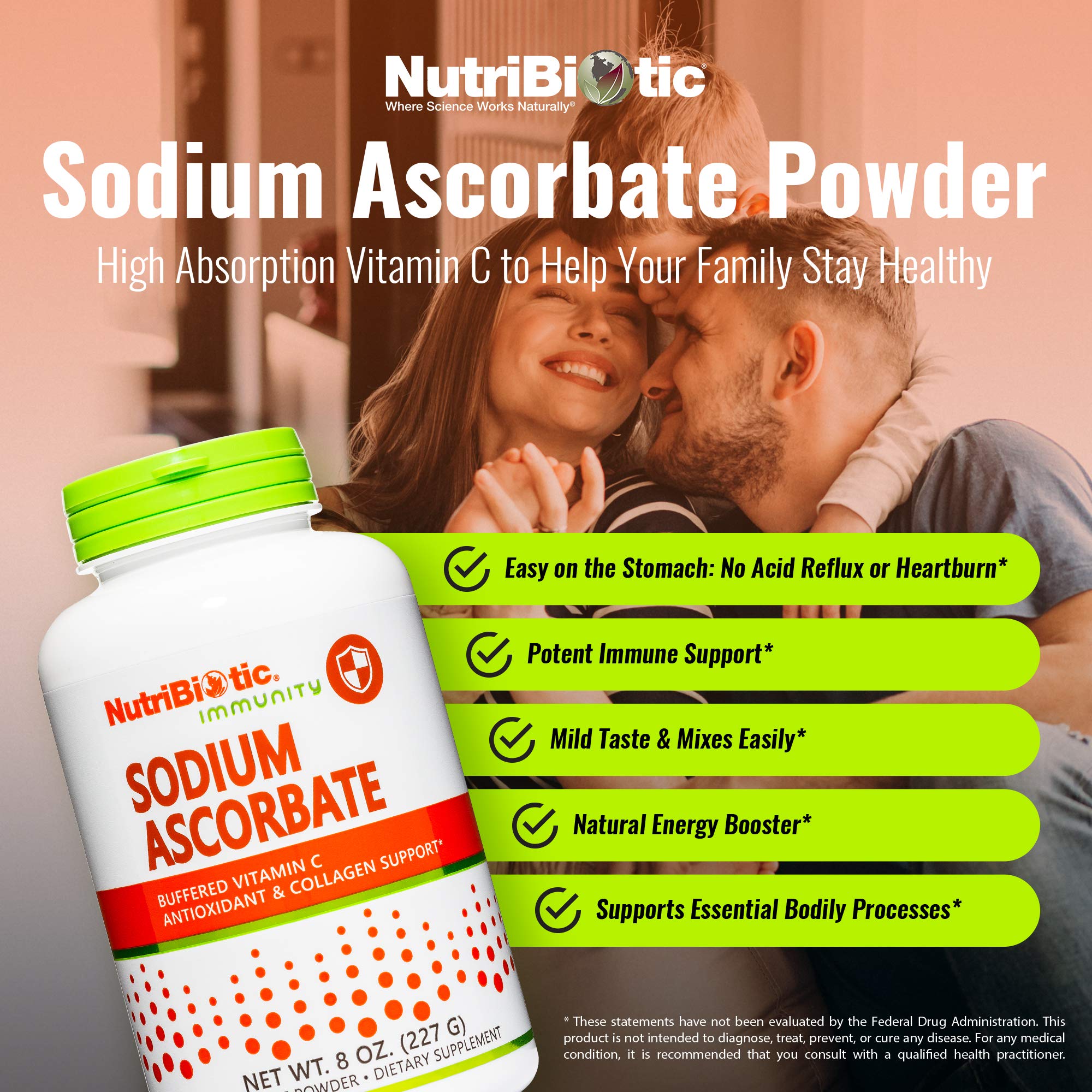 NutriBiotic: dosificador de polvo para batidos fáciles.