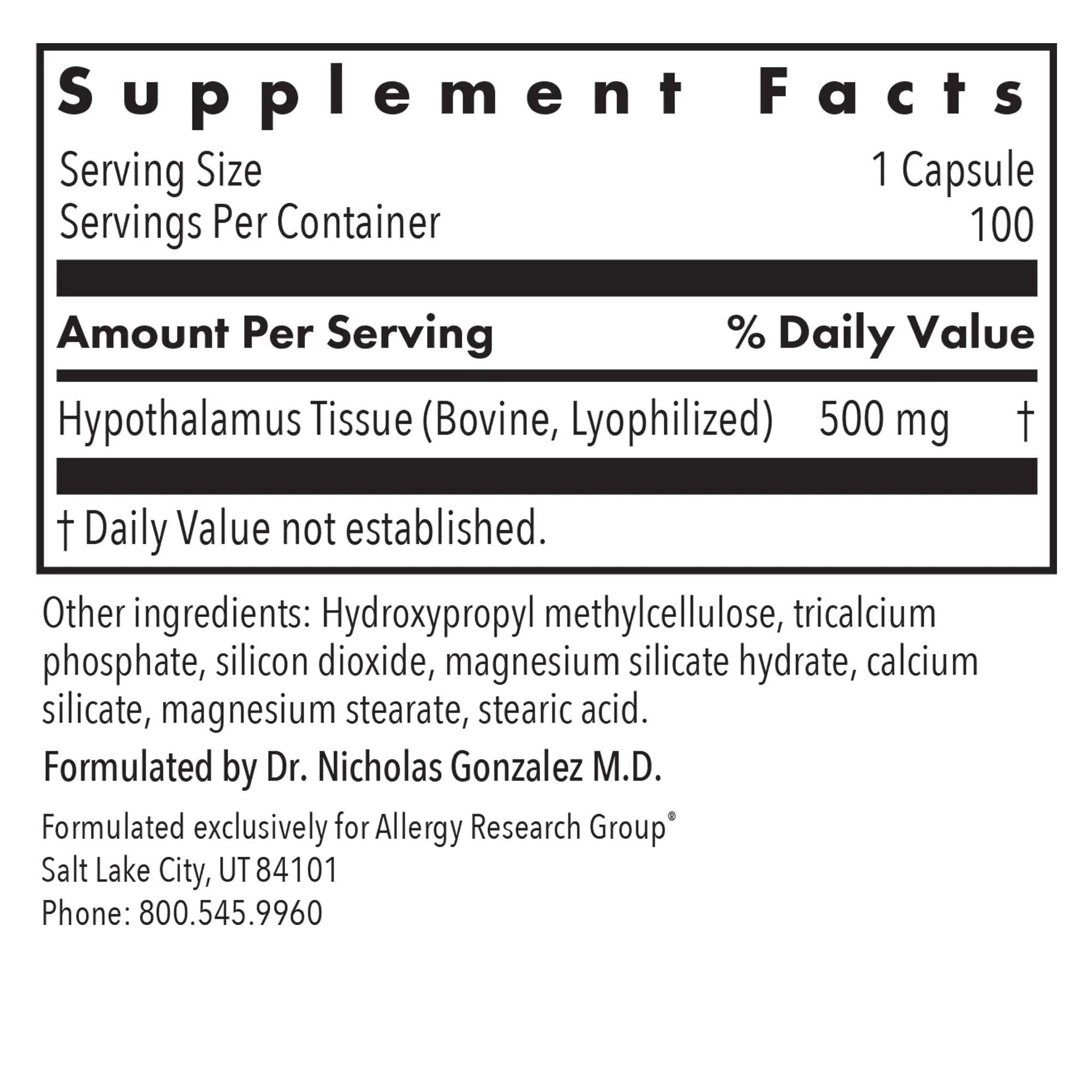 Nutricology adrenal y pituitaria: cápsulas visibles para posible aporte de energía.