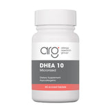 Nutricology DHEA tabletas 10 mg en liberación sostenida, vista de la botella