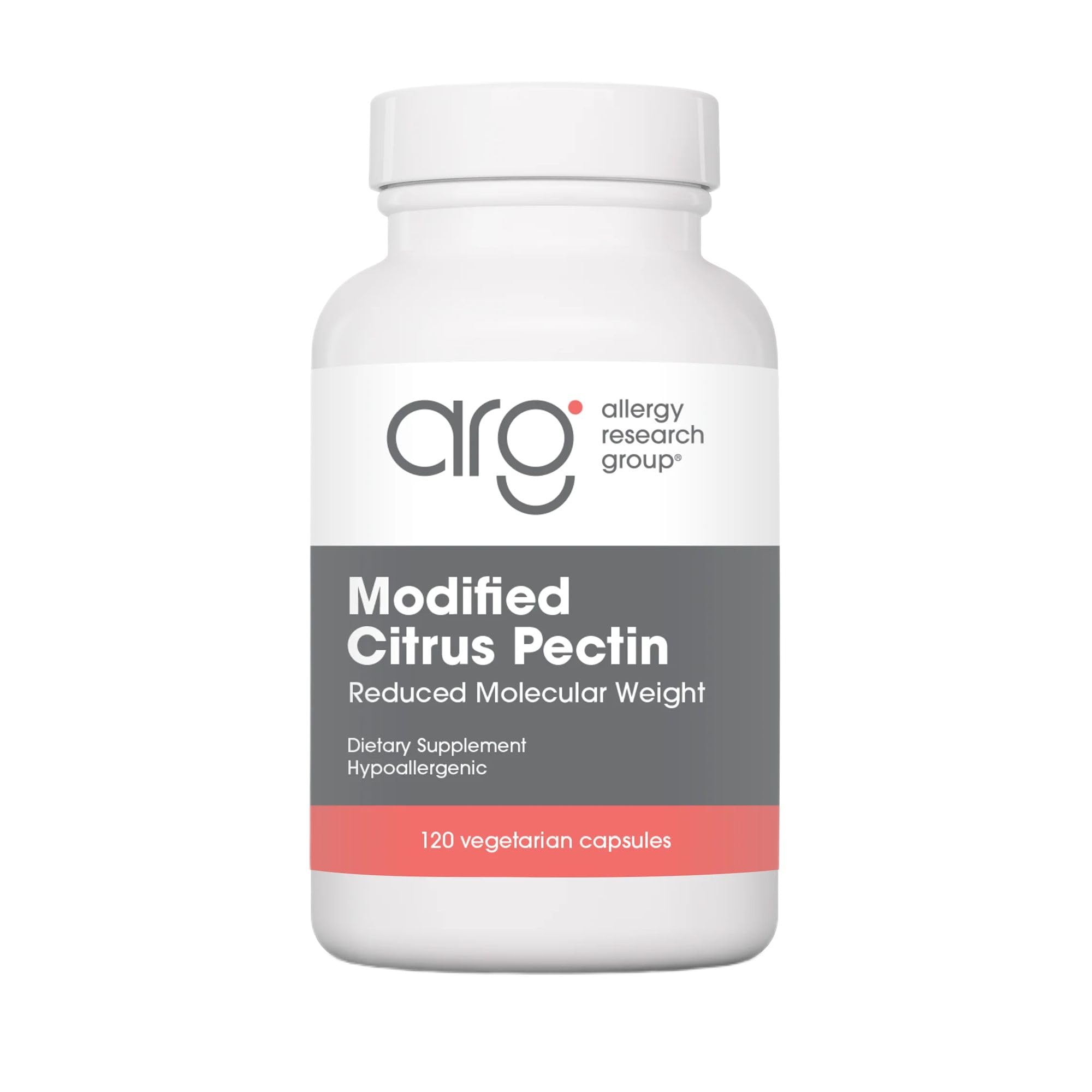 Nutricology frasco de cápsulas con pectina cítrica modificada para apoyo digestivo diario.