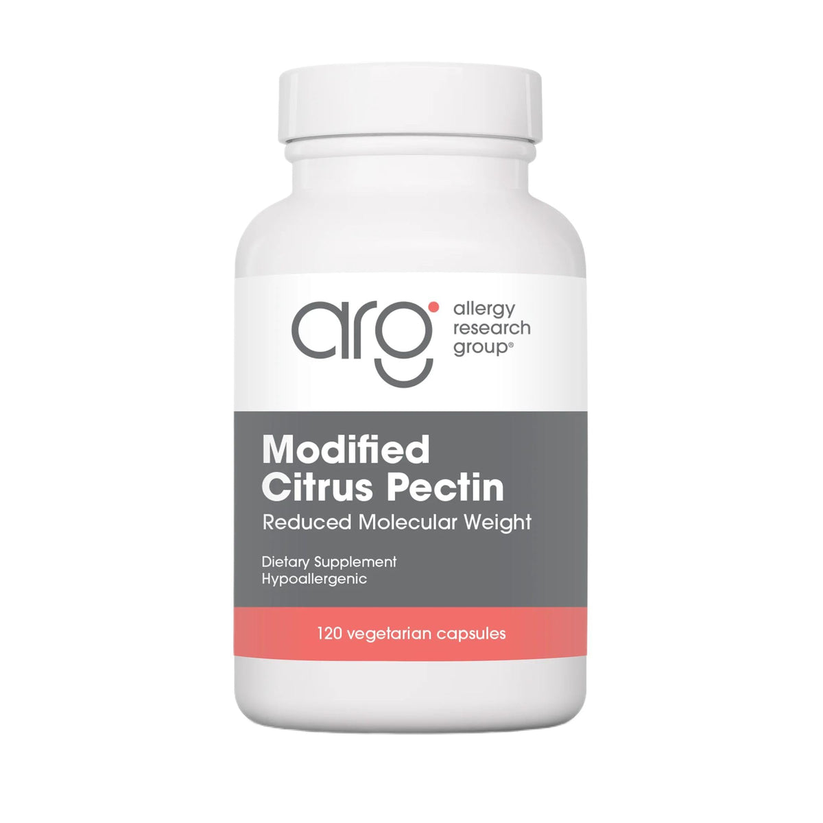 Nutricology frasco de cápsulas con pectina cítrica modificada para apoyo digestivo diario.