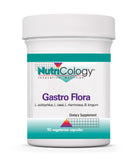 Allergy Research Group Nutricology Gastro Flora, botella frontal, apoyo digestivo suave.