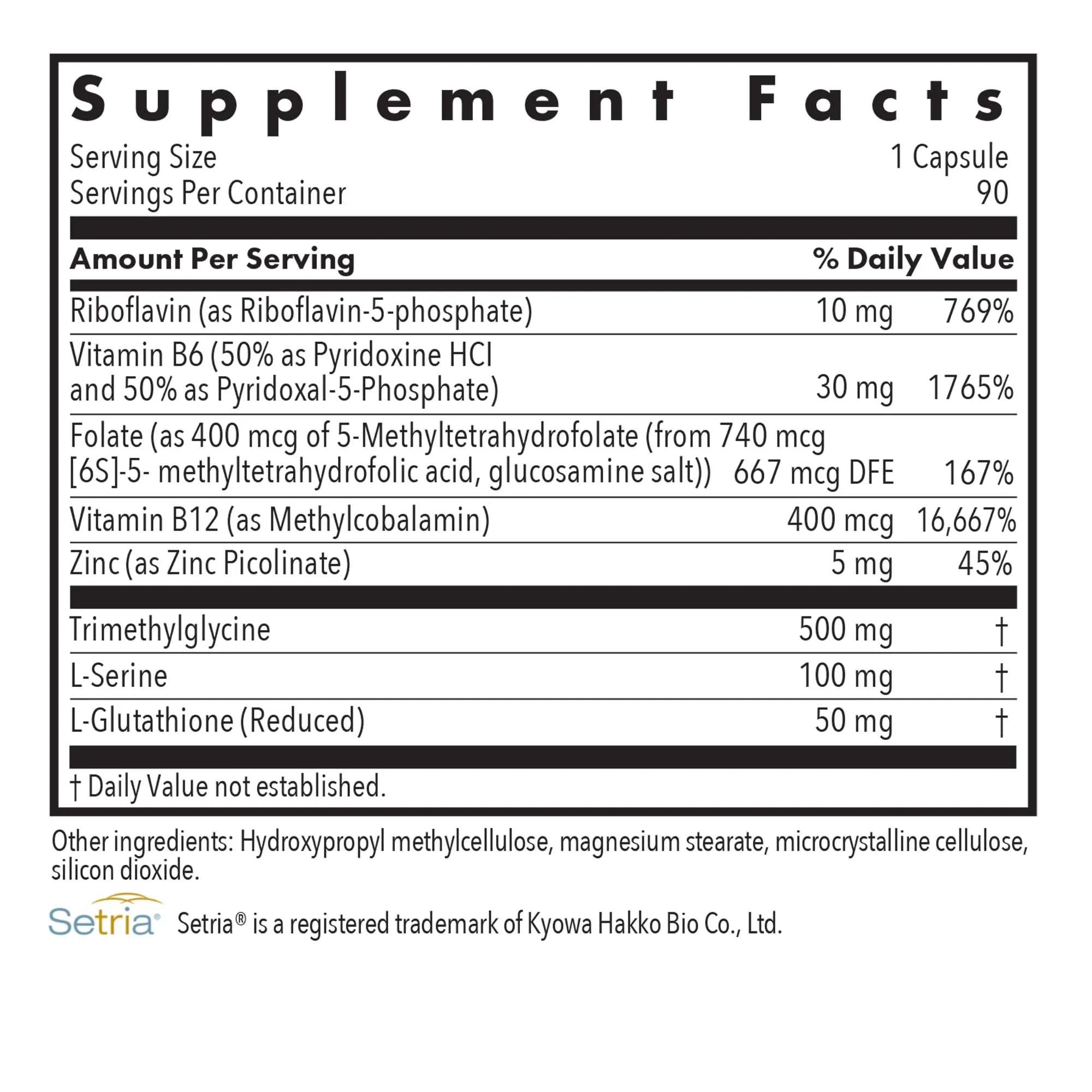 Nutricology Homocysteine Plus complejo de Vitaminas B, cápsulas para equilibrio diario