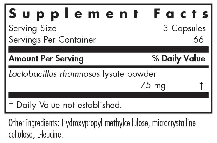 Envase externo de Allergy Research Group Nutricology Immunobiotic Pro, fácil almacenamiento.
