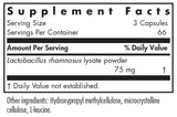 Envase externo de Allergy Research Group Nutricology Immunobiotic Pro, fácil almacenamiento.