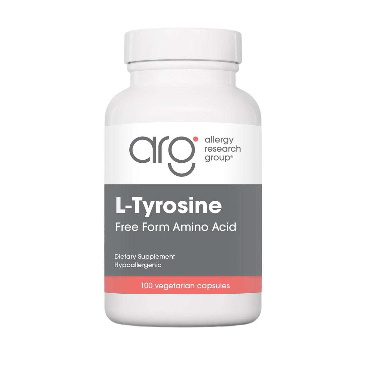 Nutricology L-Tirosina: cápsulas en frasco para posible apoyo cerebral.