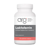 Nutricology lactoferrina, frasco de cápsulas, posible apoyo inmunitario
