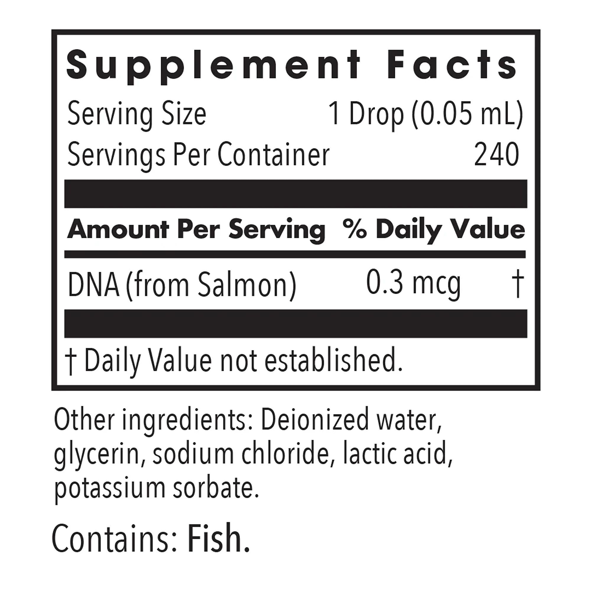 Nutricology Mucolyxir, etiqueta de nutrición para revisar ingredientes y dosis.