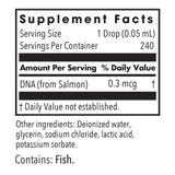 Nutricology Mucolyxir, etiqueta de nutrición para revisar ingredientes y dosis.