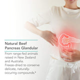 Nutricology Pancreas de cordero, proceso de congelación que preserva cofactors naturales.
