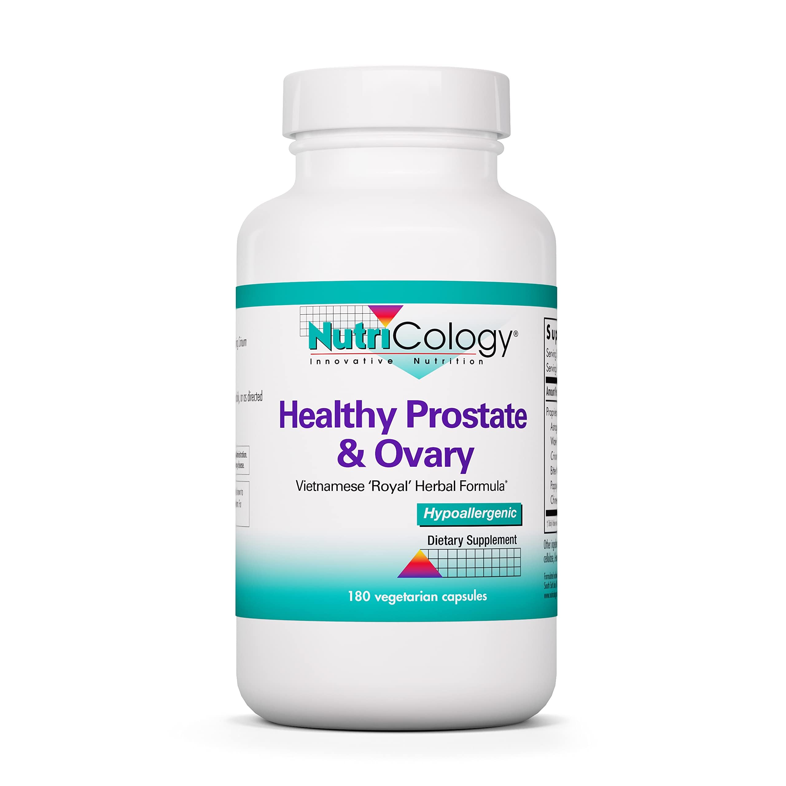 Nutricology próstata ovario cápsulas: posible apoyo a órganos reproductivos.