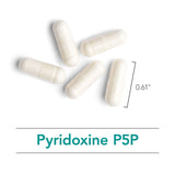 Toma con agua de Nutricology Pyridoxine P5P 60 cápsulas