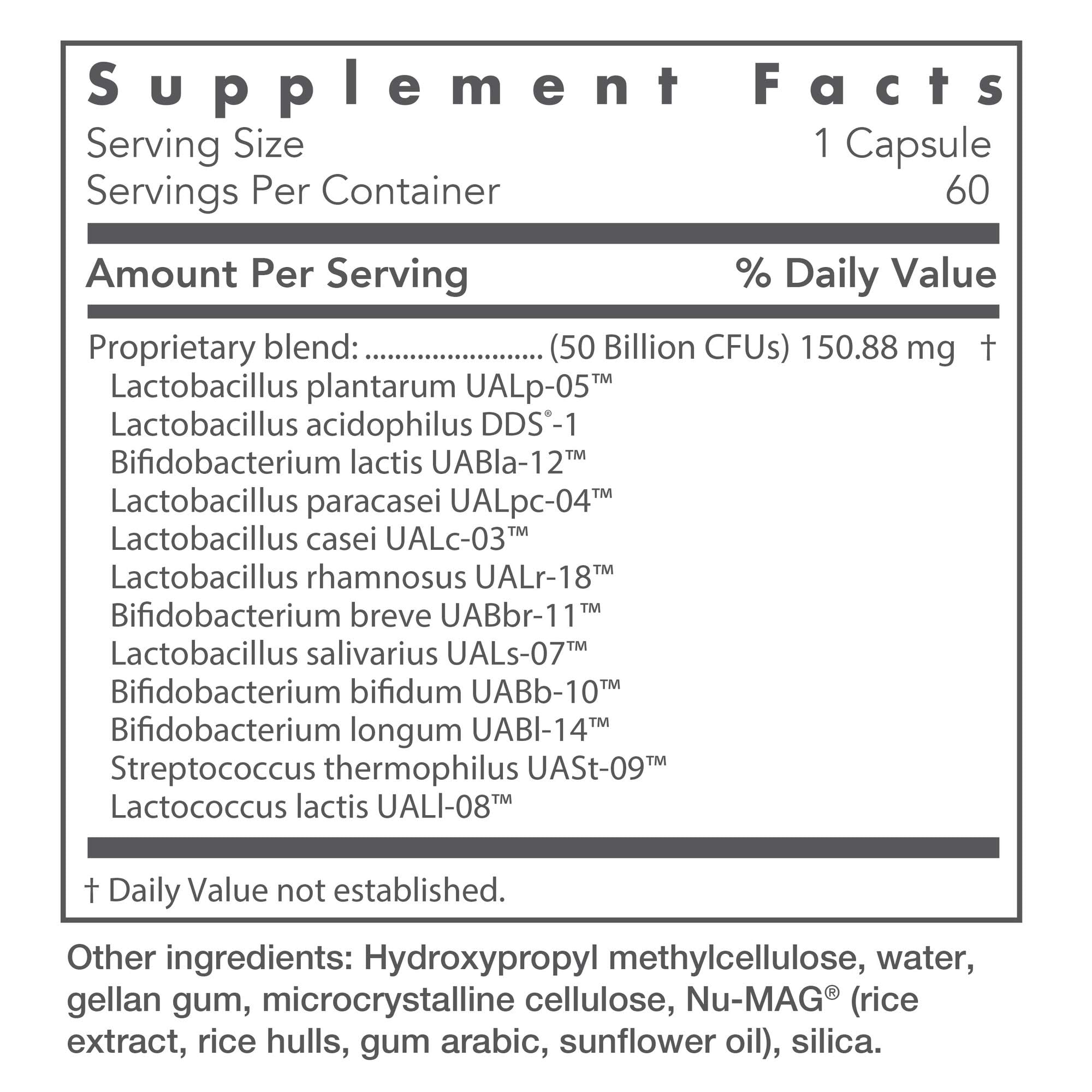 Nutricology Restore-Biotic Complete, cápsulas: no requieren refrigeración para uso diario