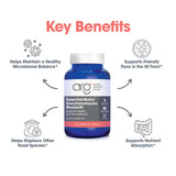 NutriCology Restore-Biotic empaque: énfasis en pureza y seguridad con estándares elevados.