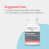 Nutricology Tribiotics etiqueta con indicaciones útiles y lista de ingredientes