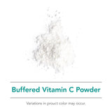 Nutricology Vitamina C bufferada polvo blanco para porciones precisas.