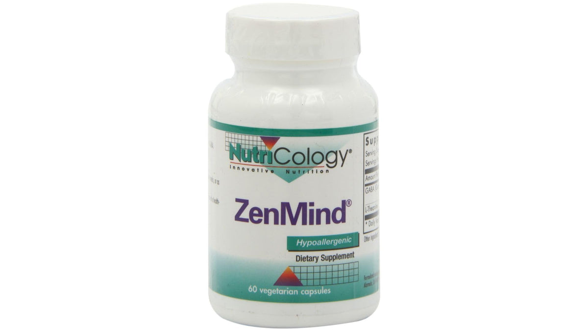 Nutricology ZenMind: cápsulas vegetarianas para calma diaria.