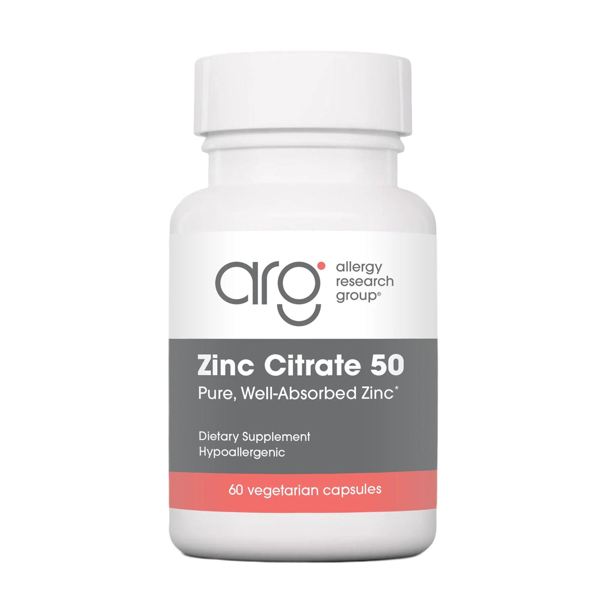 NutriCology Zinc Citrate, botella, forma biodisponible para apoyo diario de la salud