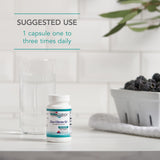 NutriCology Zinc Citrate, cápsulas en mano, muestra tamaño y conveniencia diaria