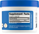 Nutricost 5-HTP polvo en envase compacto para uso diario.