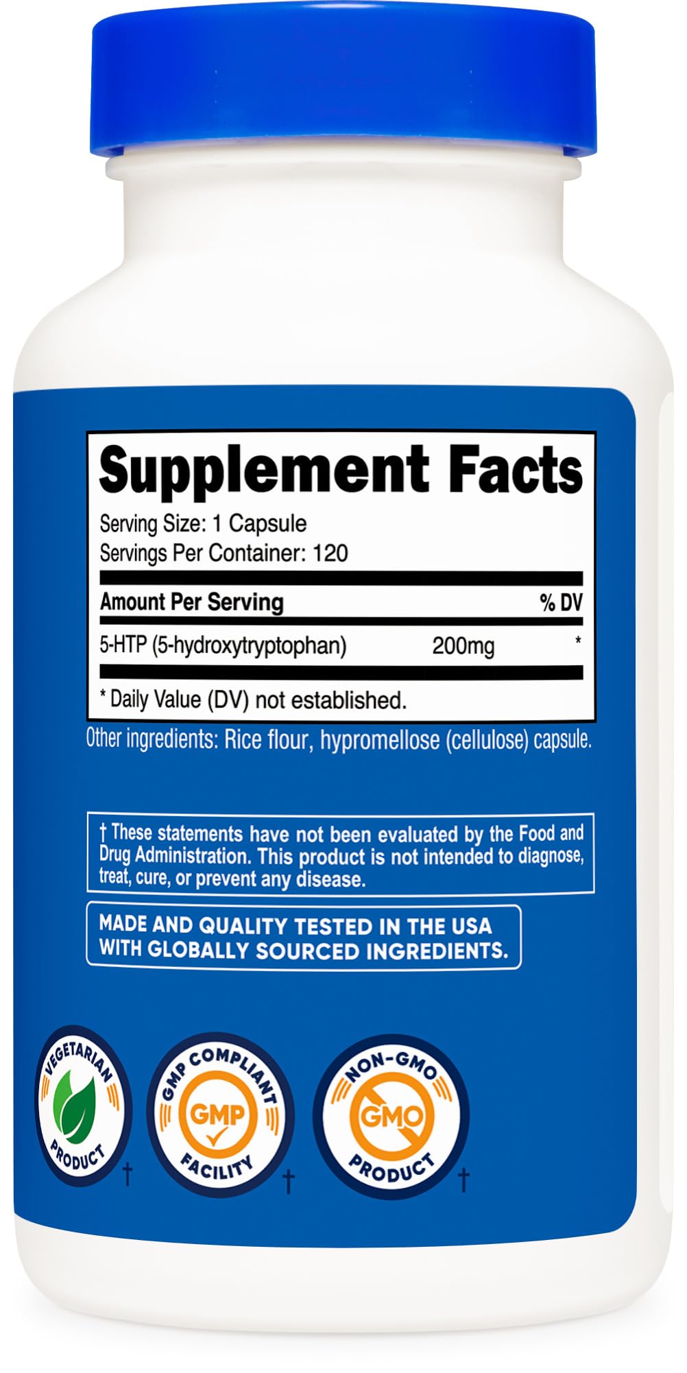 Nutricost 5-HTP pruebas de terceros ISO para transparencia