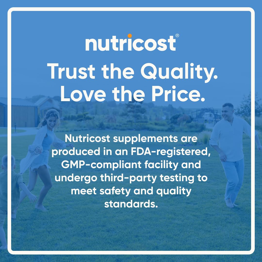Nutricost ácido fólico 1000 mcg, cápsulas fáciles de incorporar en la dieta diaria