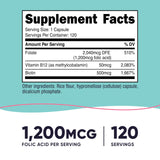 Nutricost acido ff3lico para mujeres, cápsulas vegetarianas, fe1cil de tragar