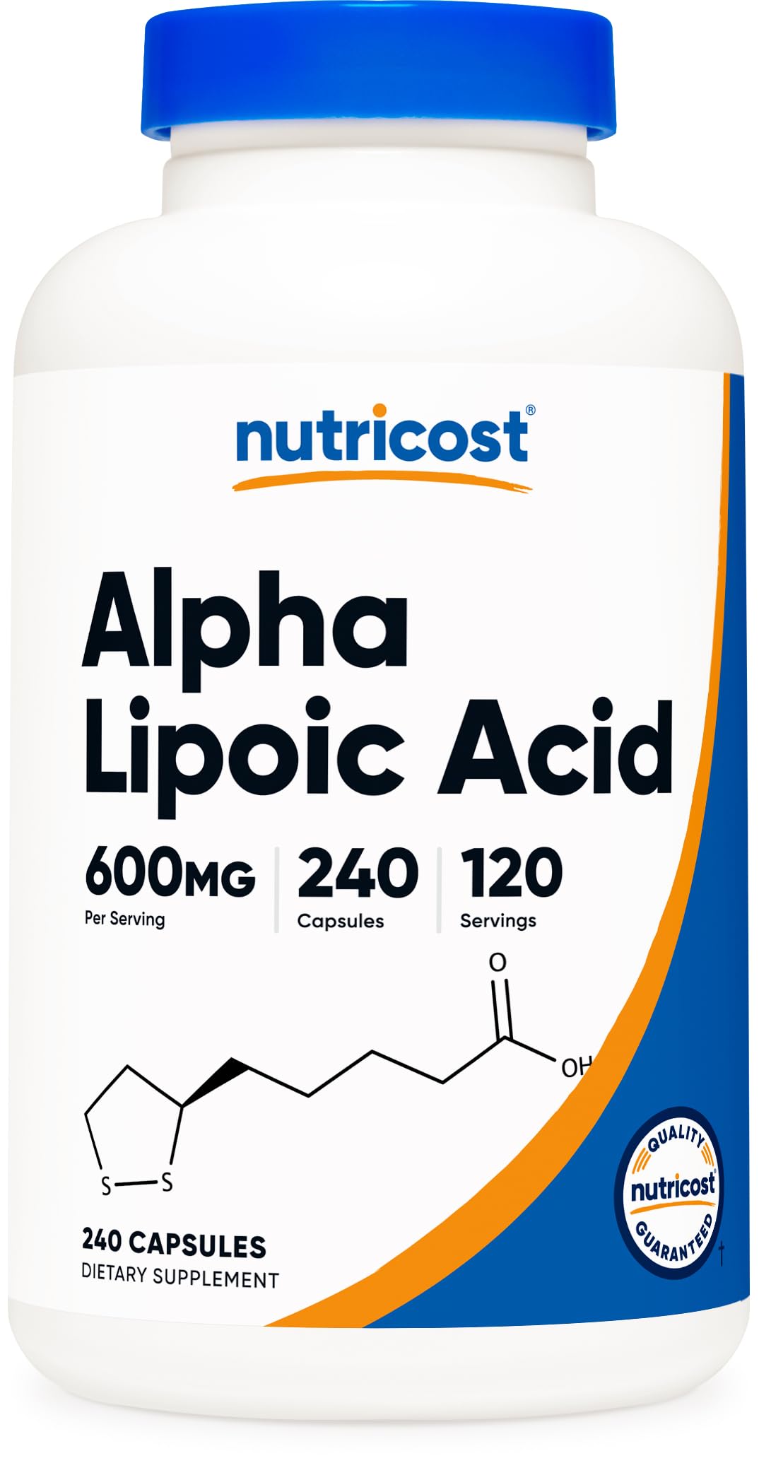 Nutricost alfa lipoico 600 mg frasco: uso diario en dietas vegetarianas