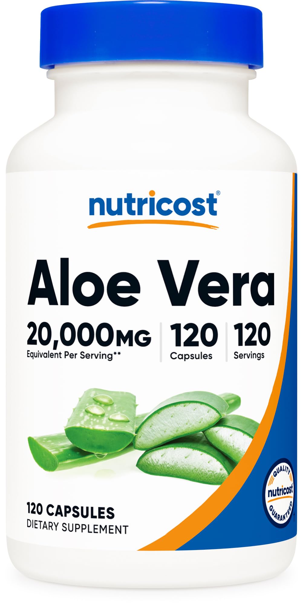 Nutricost Aloe Vera Extract en bote; cápsulas fáciles de tomar para la rutina diaria