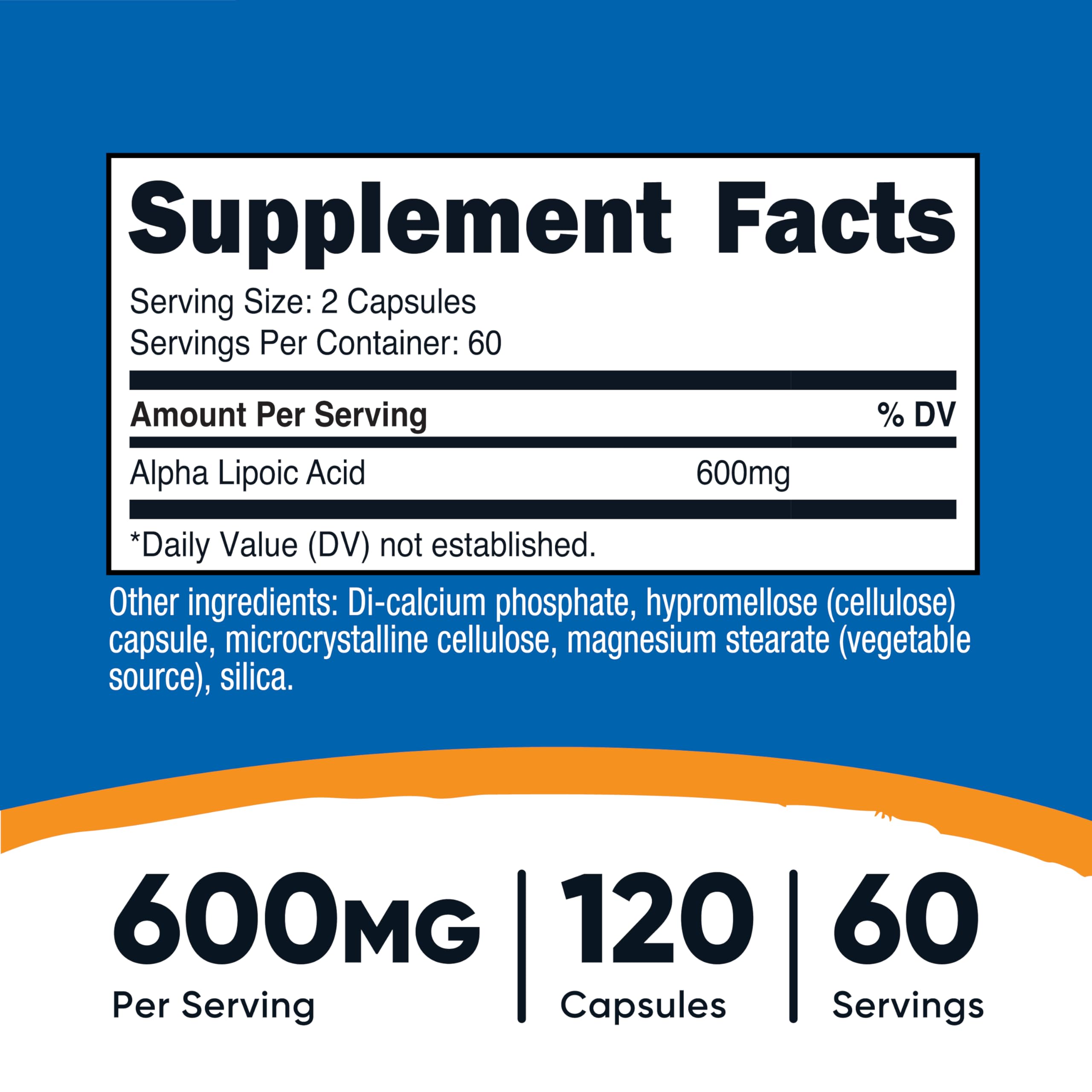 Nutricost Alpha Lipoico 600 mg: cápsulas de origen vegetal