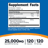 Nutricost Arándano Extracto cápsulas para dosis diaria con vitaminas C y E