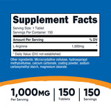 Nutricost L-Arginina 1000 mg, dosificación diaria para entrenamiento