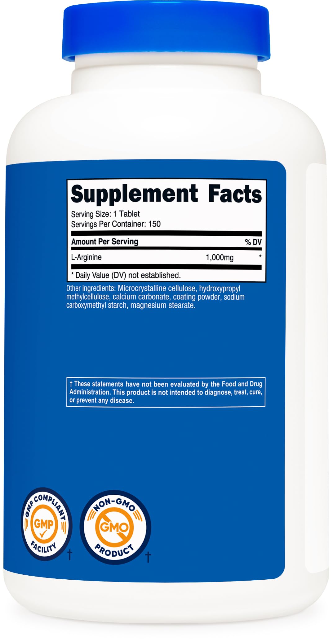 Nutricost L-Arginina 1000 mg uso diario para aminoácidos