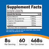 Nutricost L-Arginina Complejo: cucharilla medidora facilita la dosis