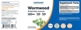 Certificaciones de calidad de Nutricost Artemisa 450 mg para consumo responsable.