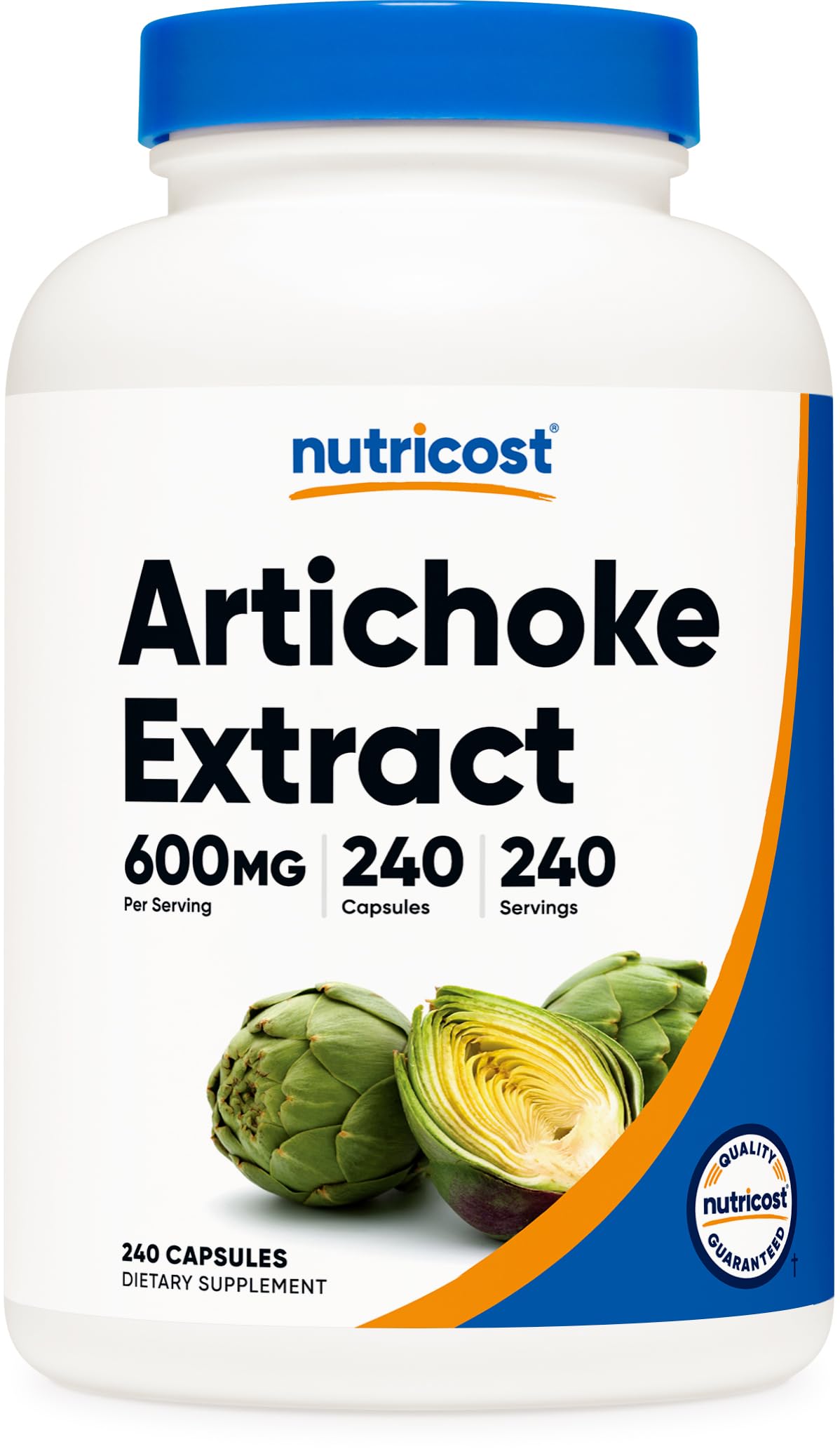Nutricost Extracto de alcachofa cápsulas de 600 mg para uso diario