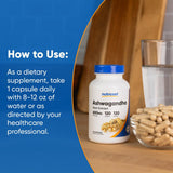 Nutricost Ashwaganda cápsulas interior: contenido de alta potencia