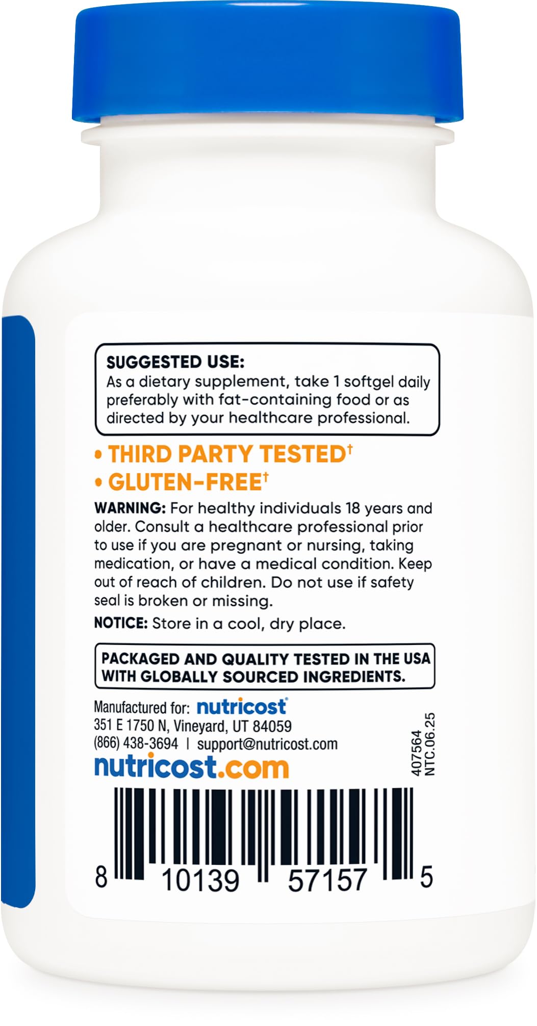 Nutricost Astaxantina – uso diario fácil de incorporar a tu rutina.