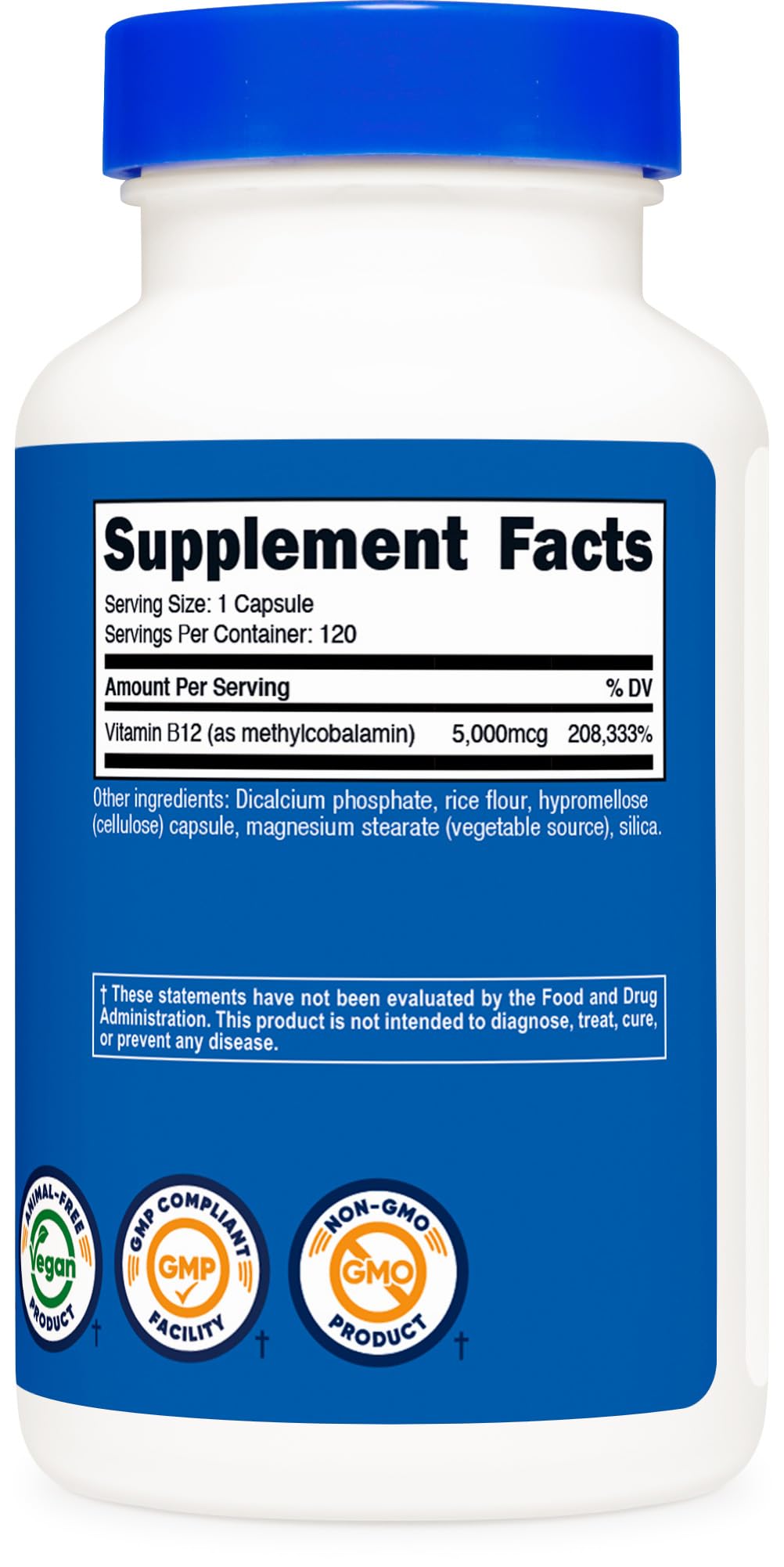 Control de calidad ISO: Nutricost B12 con pruebas independientes.