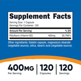 Nutricost B2 Riboflavina cápsulas de 400 mg para energía cotidiana