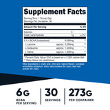 Nutricost BCAA, frasco de 30 porciones, conveniente para sesiones intensas