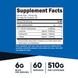 Nutricost BCAA cucharon medicion facilita dosificacion exacta de cada porcion