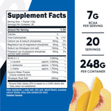 Nutricost BCAA+ Hidratación, envase de 20 sobres, fácil mezclar con agua