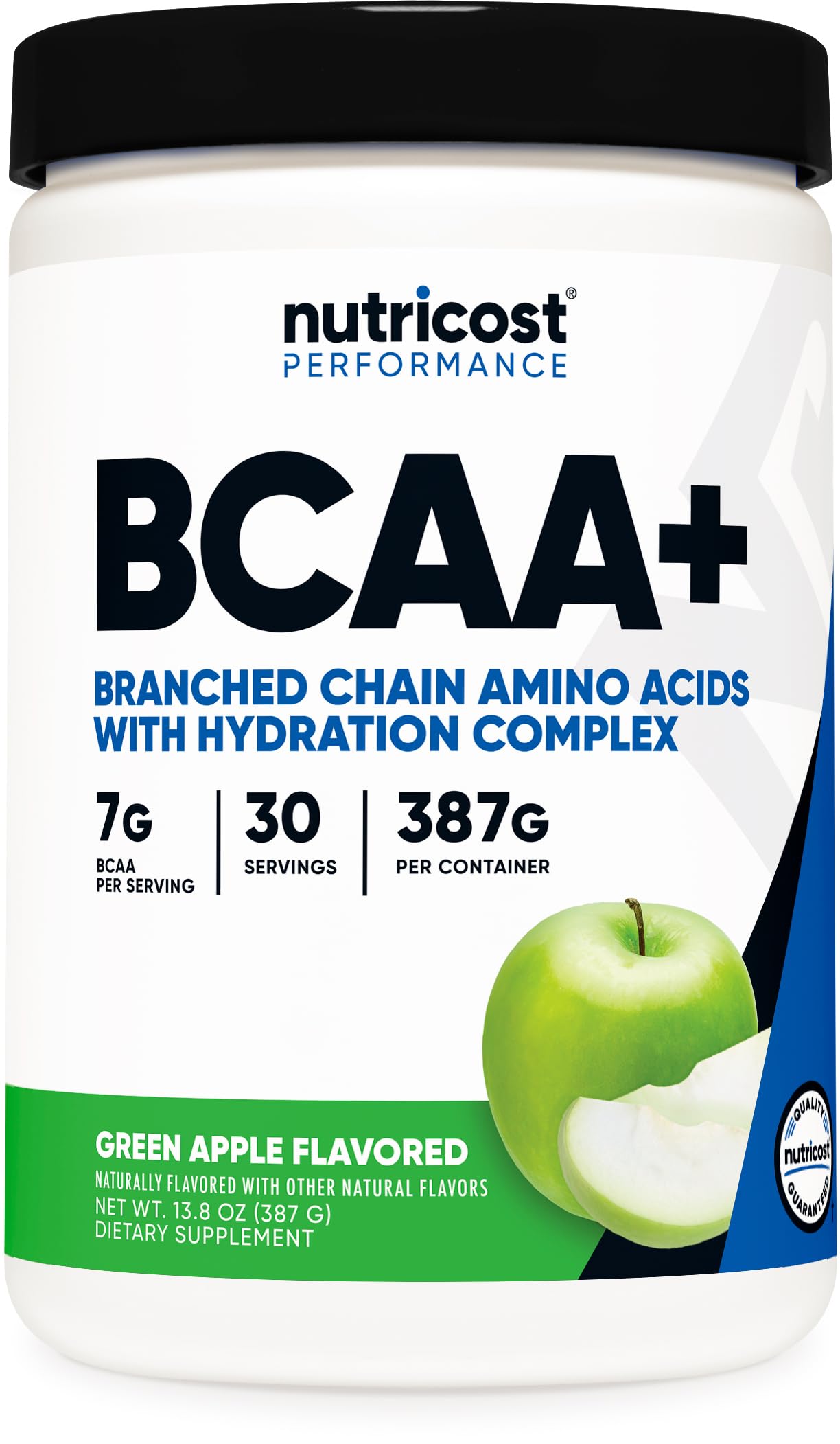Nutricost BCAA e Hidratación sabor Manzana Verde, favorece la hidratación durante el entrenamiento