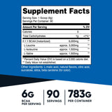 Mezcla de Nutricost BCAA Piña en vaso, sabor refrescante para entrenar